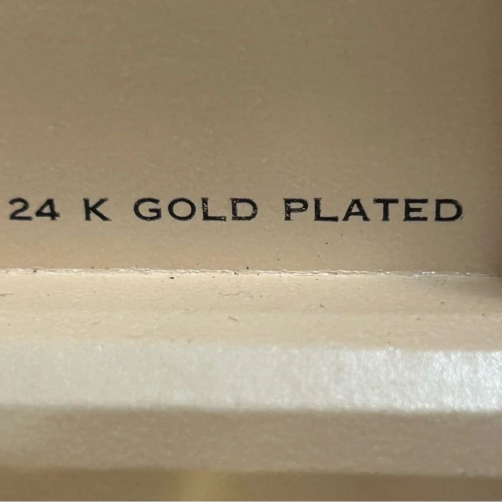 Vintage Janis 24K Gold Plated Set of 6 Hors D'oeuvres Spreaders in Original Box